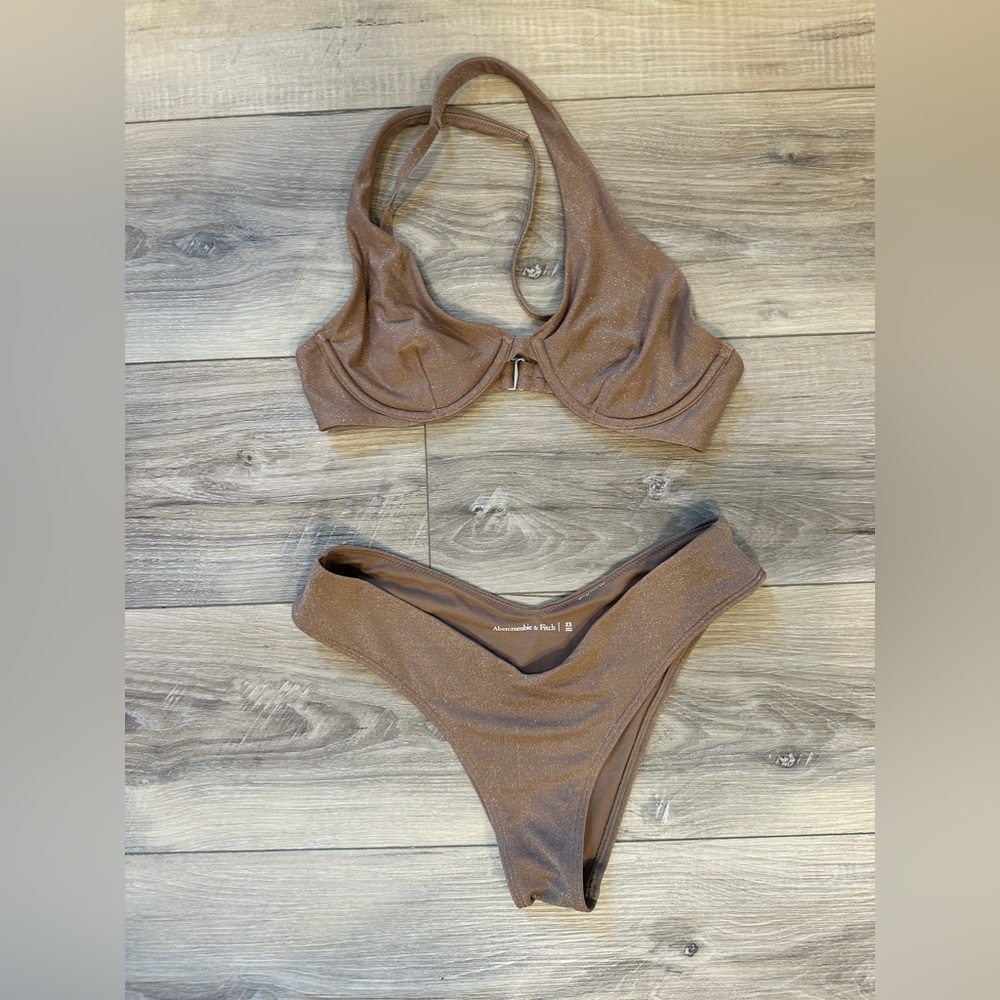 Abercrombie & Fitch Shimmering Brown Bikini Set